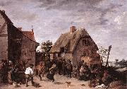 TENIERS, David the Younger Flemish Kermess kh oil on canvas